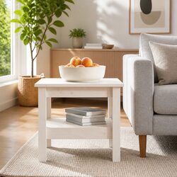 Practical and Stylish White Pine Coffee Table