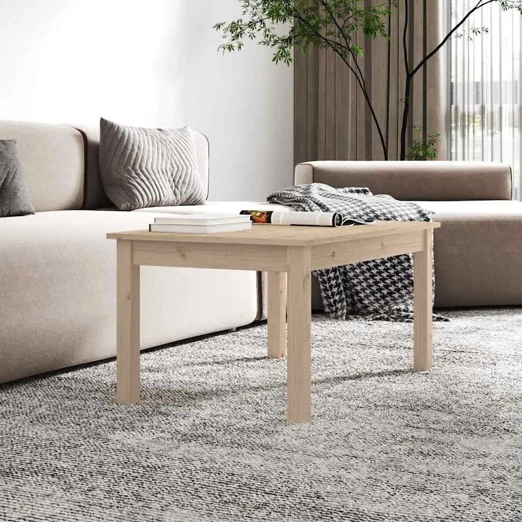Coffee Table 80x50x40 cm Brown Wooden Living Room Side Table Accent Furniture