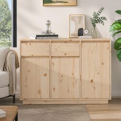 Reliable Solid Pine Sideboard 110cm - Practical Storage Solution
