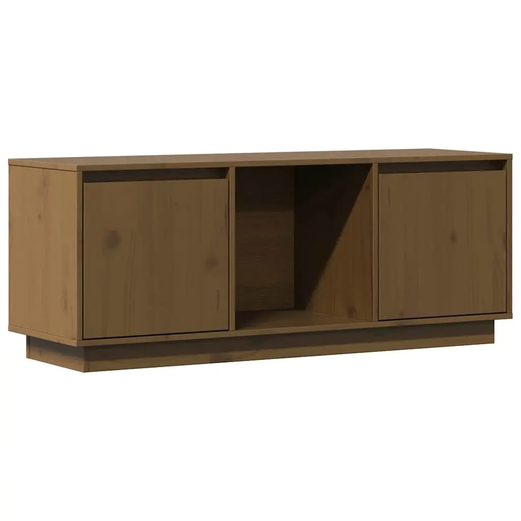Solid Pine Wood TV Cabinet for Media Needs