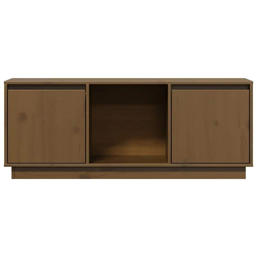 Solid Pine Wood TV Cabinet for Media Needs