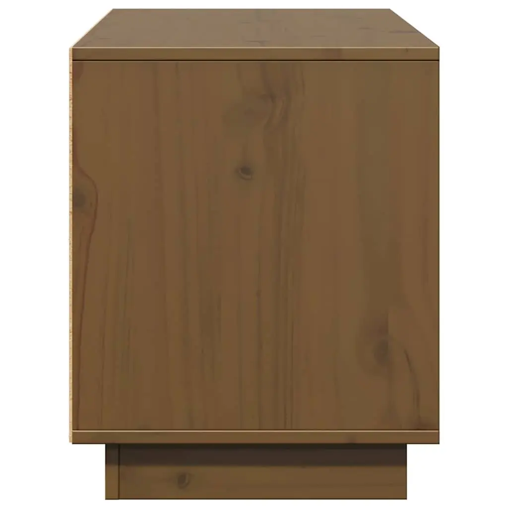 Solid Pine Wood TV Cabinet for Media Needs