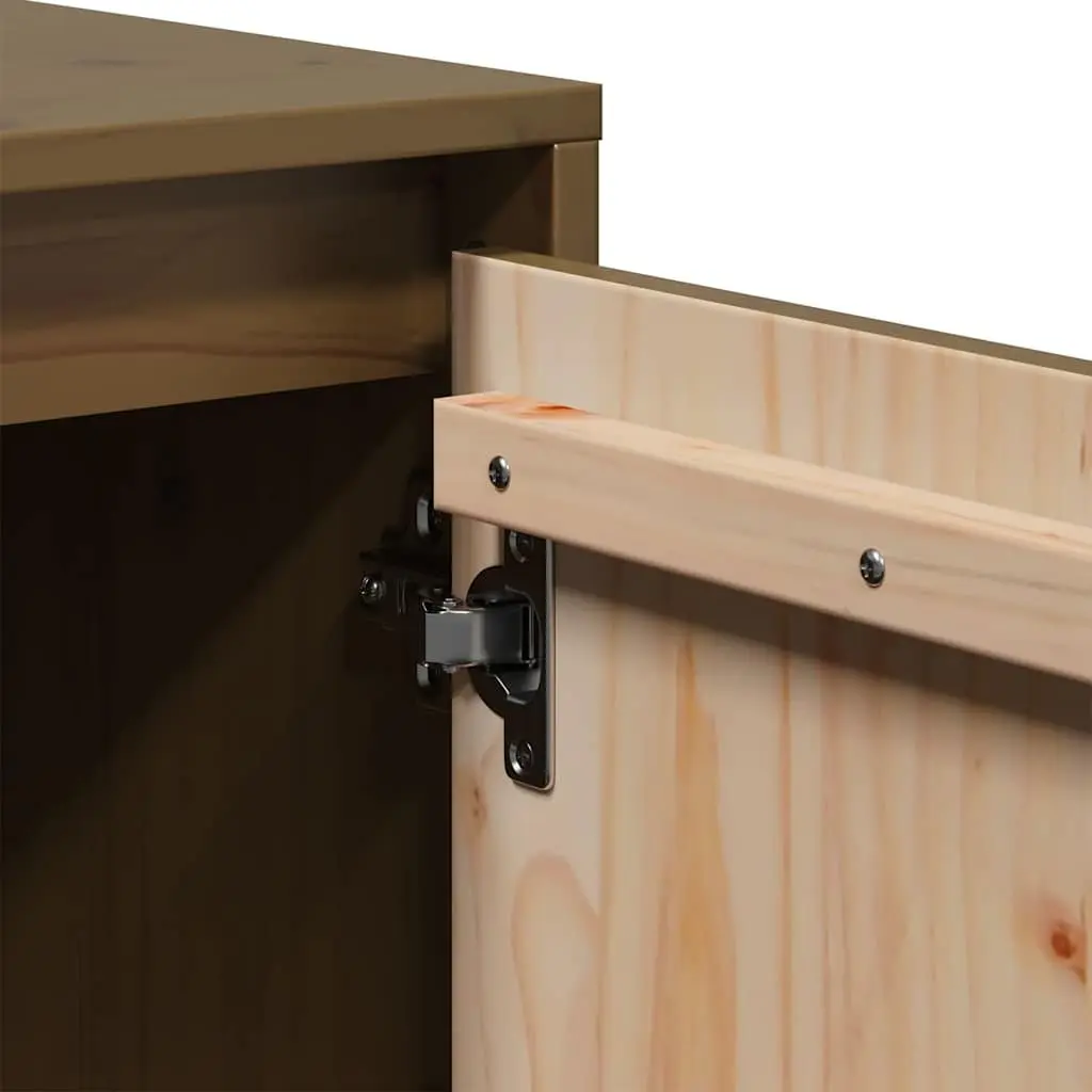 Solid Pine Wood TV Cabinet for Media Needs