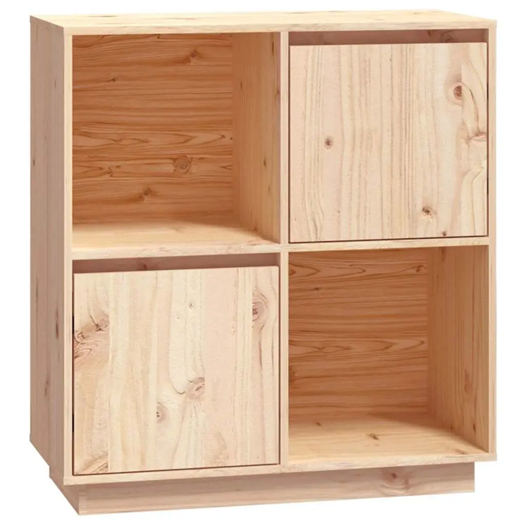 Solid Wood Pine Sideboard 74x35x80cm
