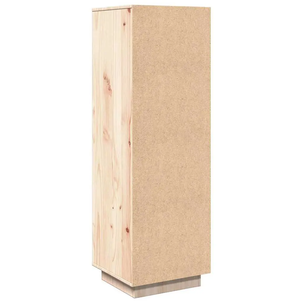 Solid Pine Highboard Cabinet for Organizing 38x35x117cm