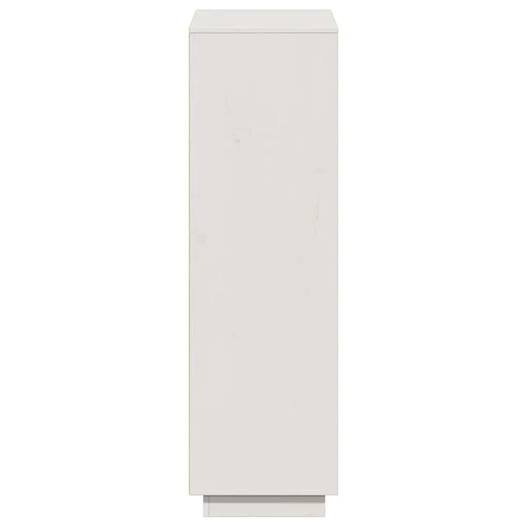 Highboard Cabinet Storage 5-Door 1105x350x1170mm White Solid Pine Wood