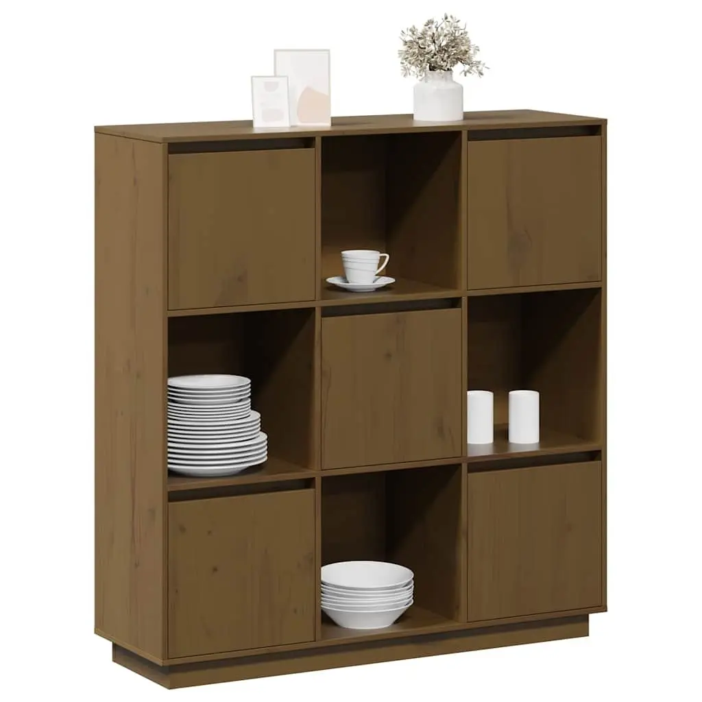 Solid Pine Highboard with Ample Storage Space