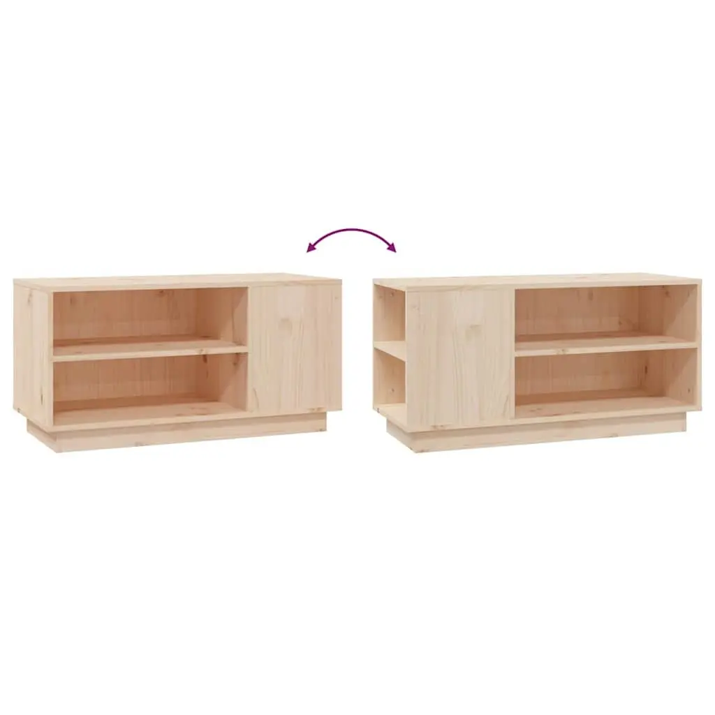 Brown Wooden TV Cabinet with Ample Storage