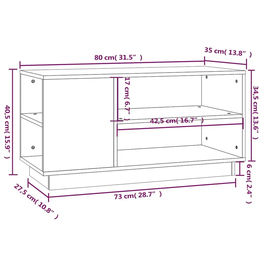 Brown Wooden TV Cabinet with Ample Storage