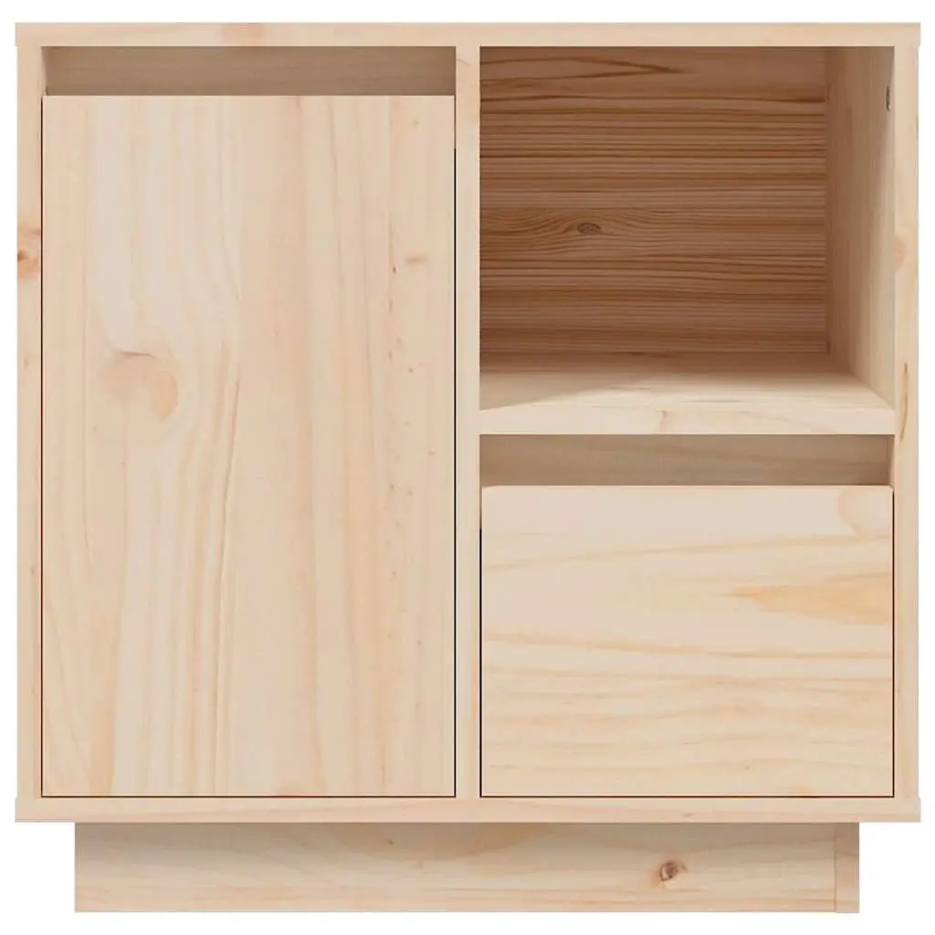 Bedside Cabinets Solid Wood Storage Nightstand Side Table 50 x 34 x 50 cm Brown 2 Piece