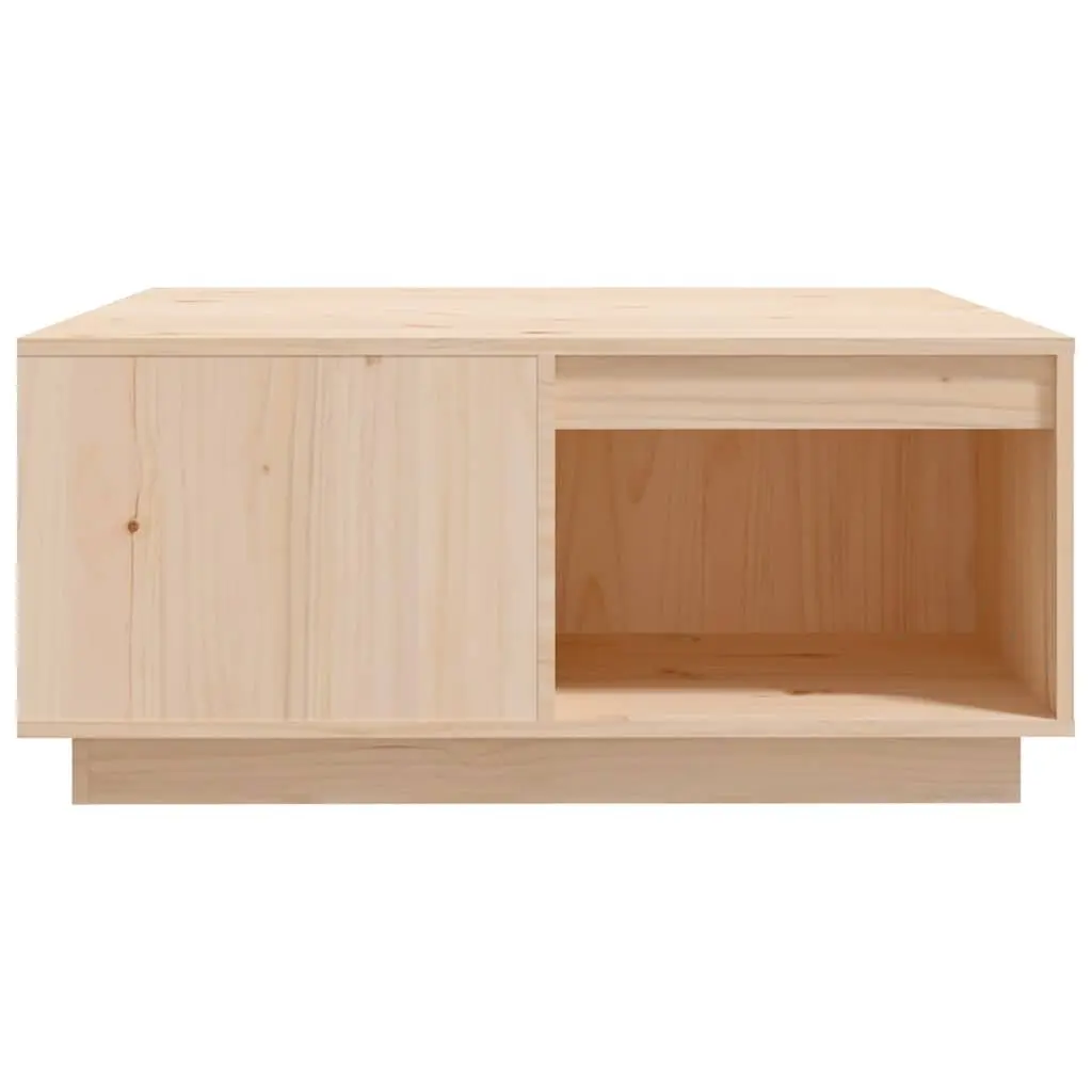 Solid Pine Wood Coffee Table 80x81x36.5 cm