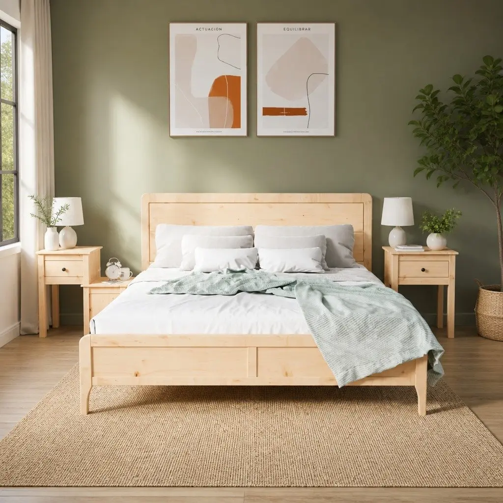 Bedside Cabinets Solid Wood Pine Nightstand Storage Drawer Door 79.5 x 38 x 65.5 cm Brown 2 Piece