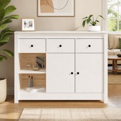 Reliable Wooden Sideboard: Practical Storage Solution