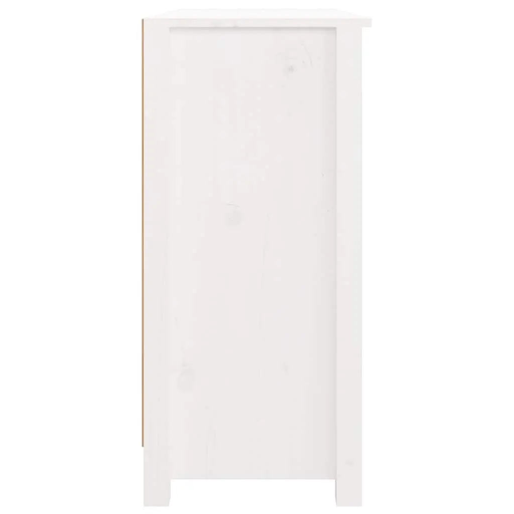 Wooden Sideboard White Storage Cabinet 3 Drawers 6 Compartments Living Room