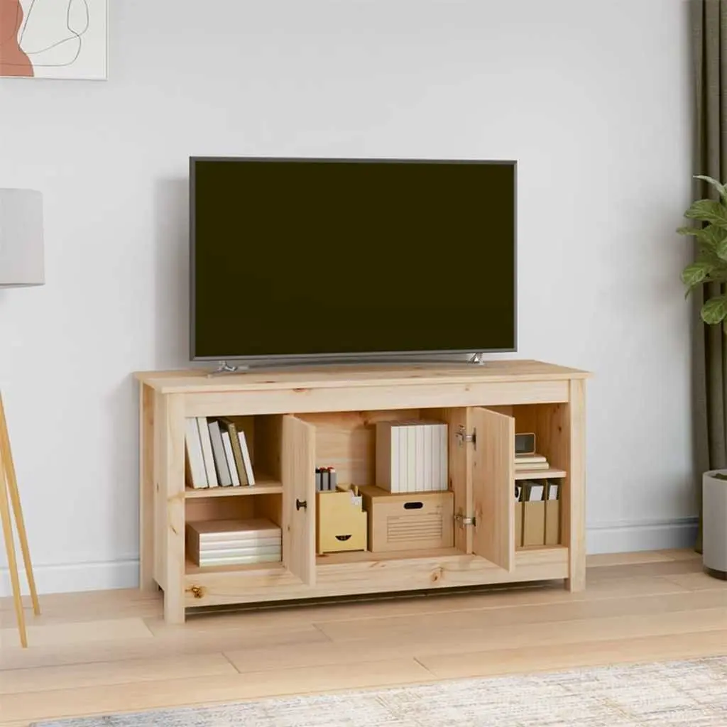 TV Cabinet Wooden Storage Unit 103x36.5x52 cm Brown