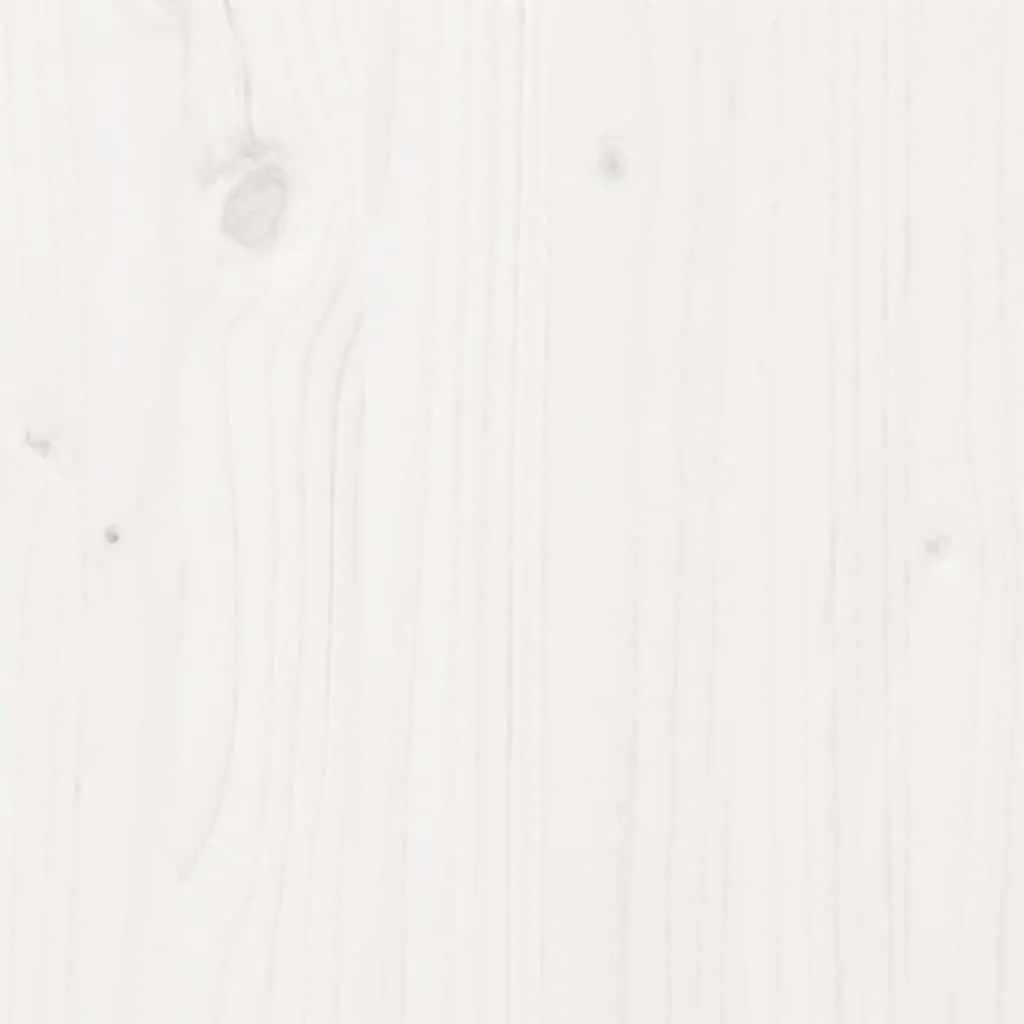 Solid Wood Bed Frame Single 90x190cm White