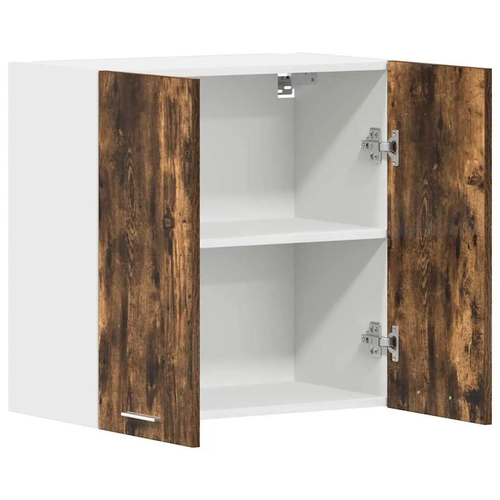 Hanging Cabinet Kitchen Storage Engineered Wood Brown 60x31x60 cm Wall Mount