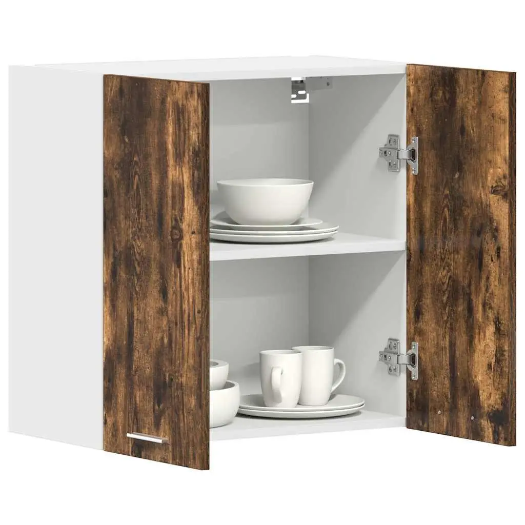 Hanging Cabinet Kitchen Storage Engineered Wood Brown 60x31x60 cm Wall Mount
