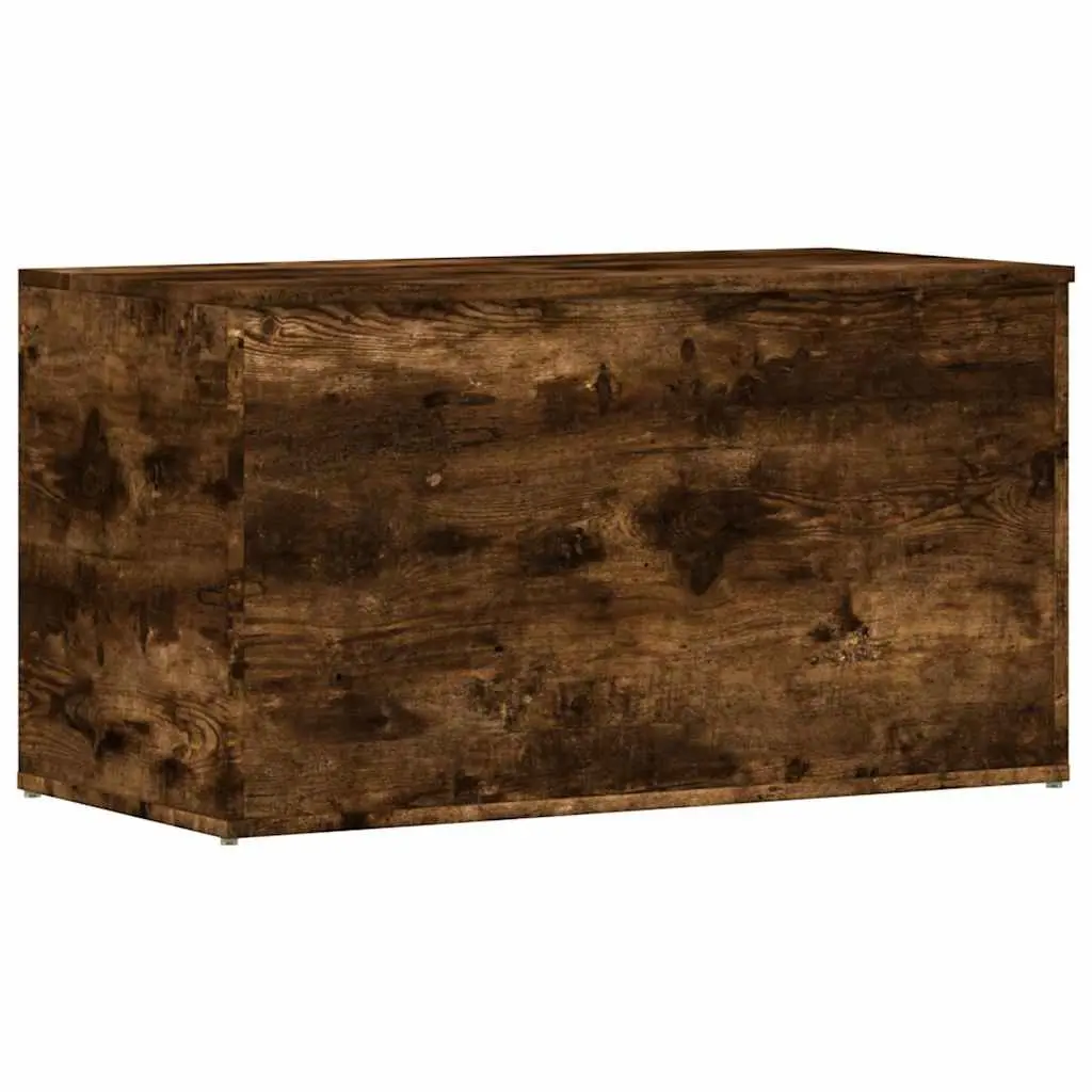 Storage Chest Brown Engineered Wood Organiser Box 84L x 42W x 46H cm