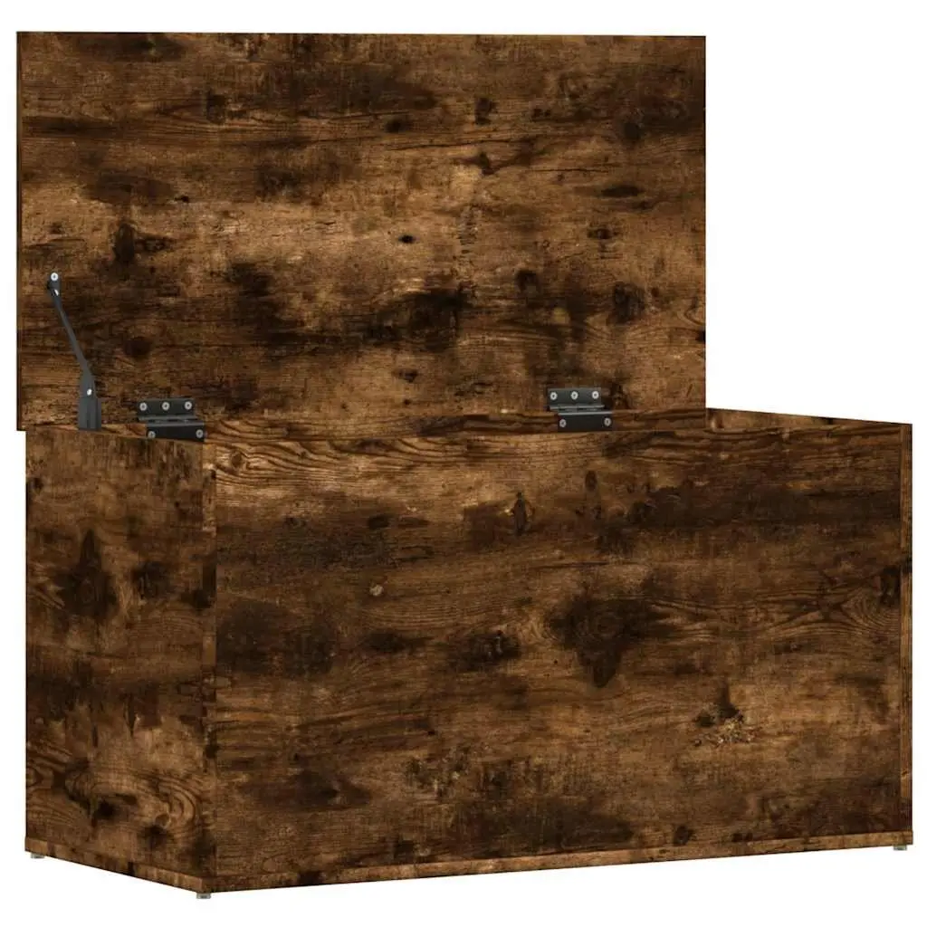 Storage Chest Brown Engineered Wood Organiser Box 84L x 42W x 46H cm