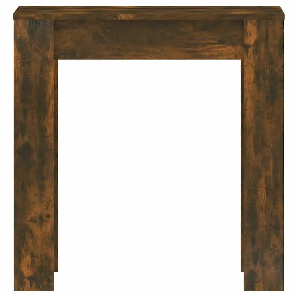 Dining Table Smoked Oak 140cm Engineered Wood Kitchen Furniture