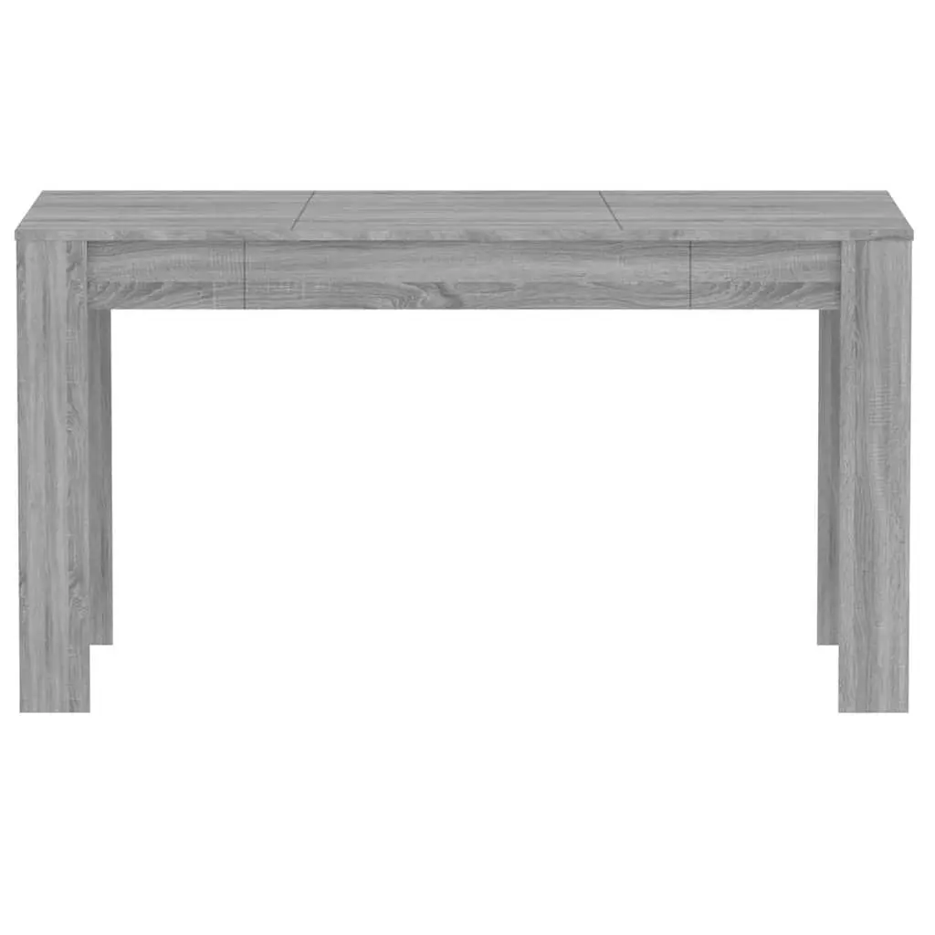 Dining Table Grey Engineered Wood Kitchen Room Furniture Modern Design