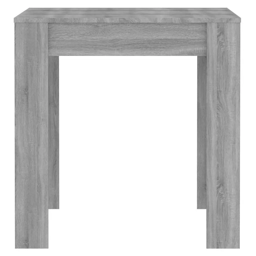 Dining Table Grey Engineered Wood Kitchen Room Furniture Modern Design