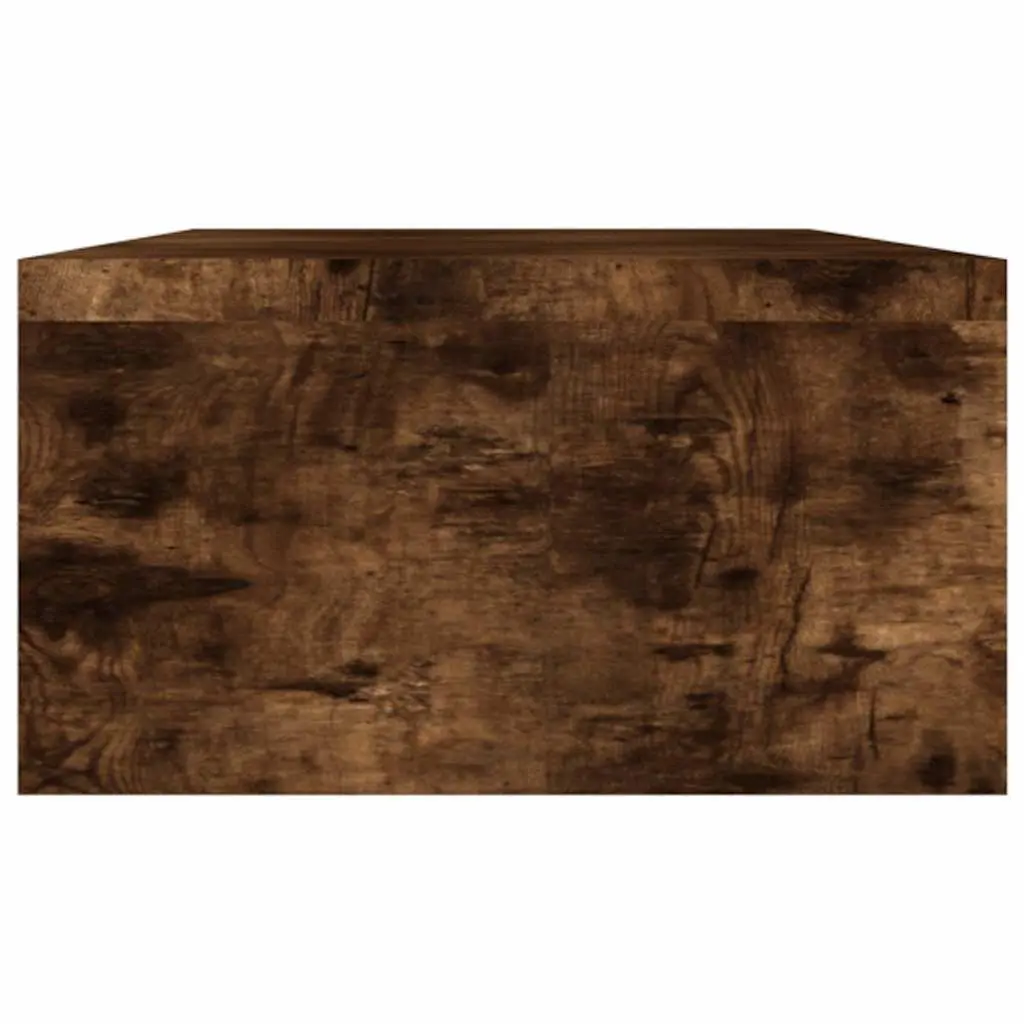 Monitor Stand Dual Screen Riser Desk Organiser 100 x 24 x 13 cm Brown Engineered Wood