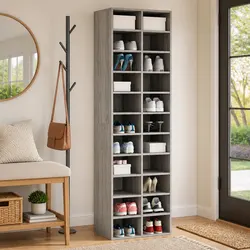 Reliable Shoe Storage Solution in Grey Sonoma
