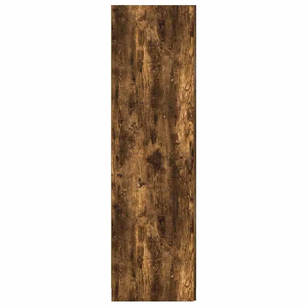 Wardrobe Cupboard Storage Cabinet 80x52x180 cm Smoked Oak Engineered Wood