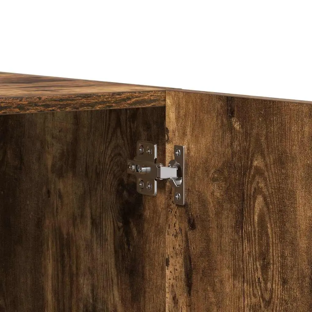 Wardrobe Cupboard Storage Cabinet 80x52x180 cm Smoked Oak Engineered Wood