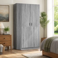 Practical Grey Sonoma Wardrobe with Storage Features