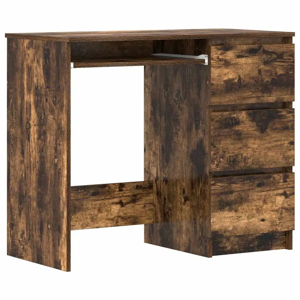 Office Desk Study Workstation 90x45x76 cm Brown Engineered Wood