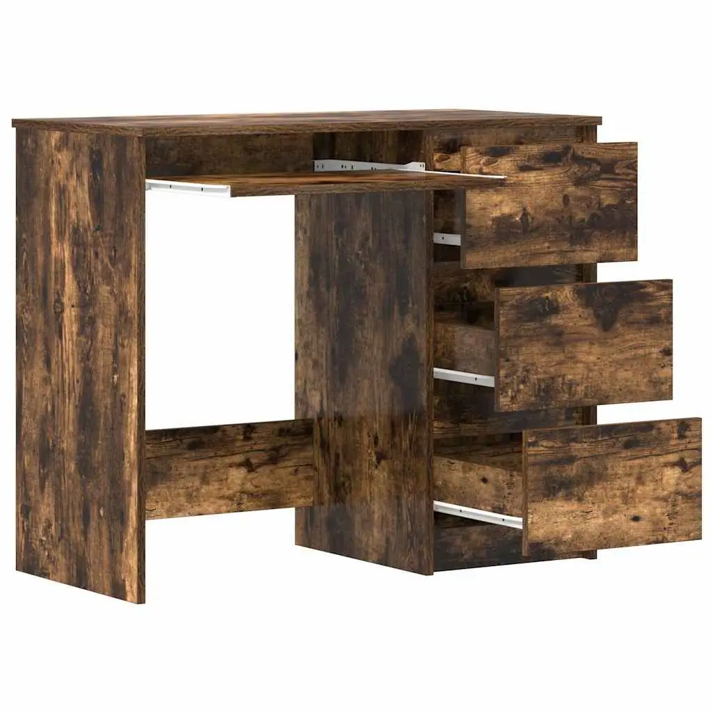 Office Desk Study Workstation 90x45x76 cm Brown Engineered Wood
