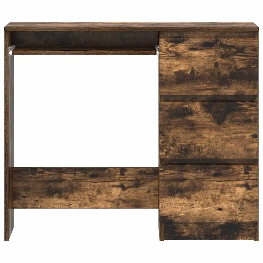 Office Desk Study Workstation 90x45x76 cm Brown Engineered Wood
