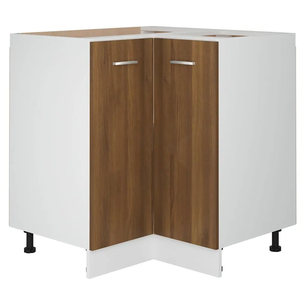 Kitchen Cabinet Storage Cupboard Engineered Wood 75.5x75.5x81.5 cm Brown Oak