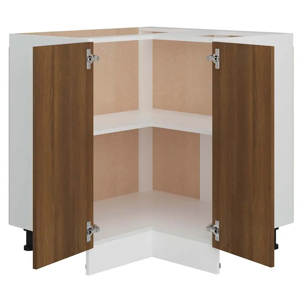 Kitchen Cabinet Storage Cupboard Engineered Wood 75.5x75.5x81.5 cm Brown Oak