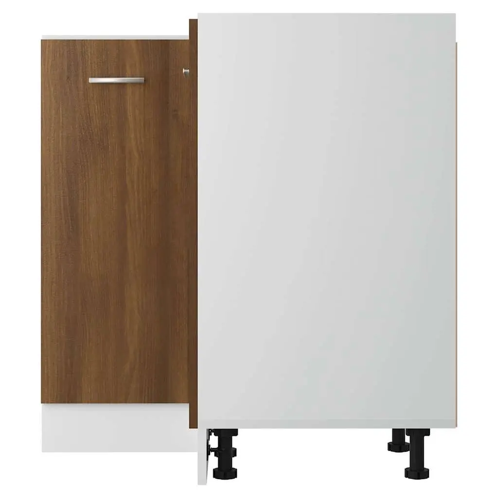Kitchen Cabinet Storage Cupboard Engineered Wood 75.5x75.5x81.5 cm Brown Oak