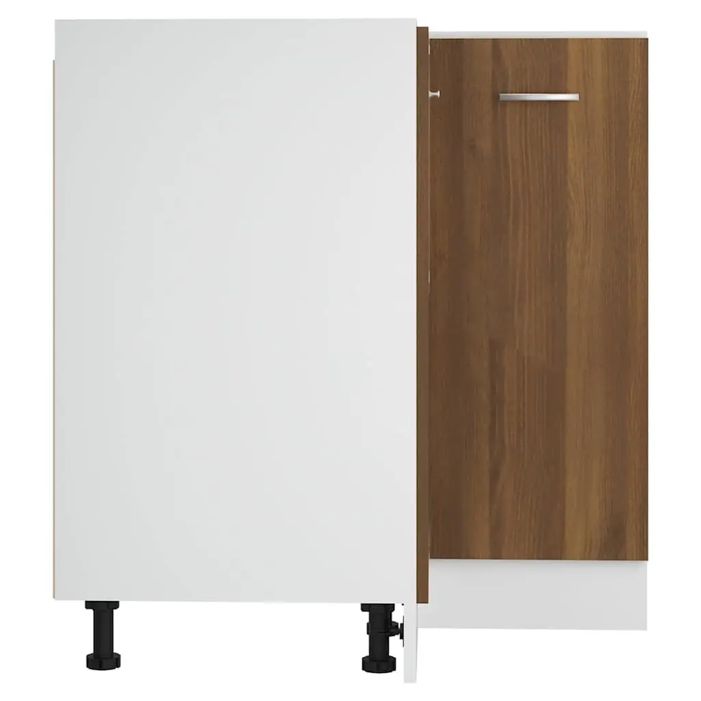 Kitchen Cabinet Storage Cupboard Engineered Wood 75.5x75.5x81.5 cm Brown Oak