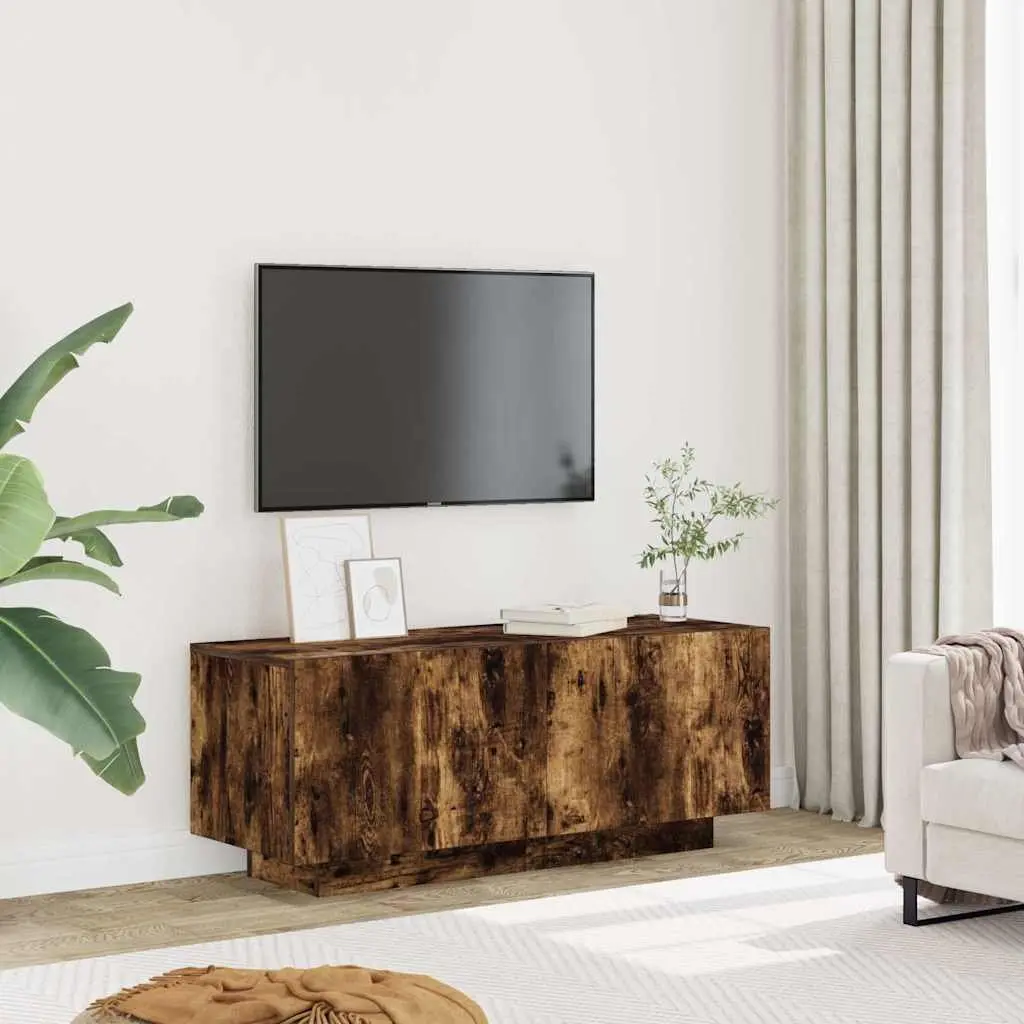 TV Cabinet Media Storage Unit Engineered Wood Brown 100 x 35 x 40 cm