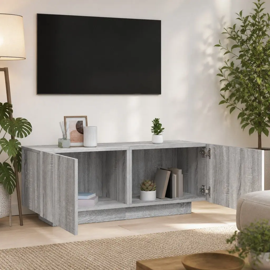 Grey Sonoma Engineered Wood TV Cabinet