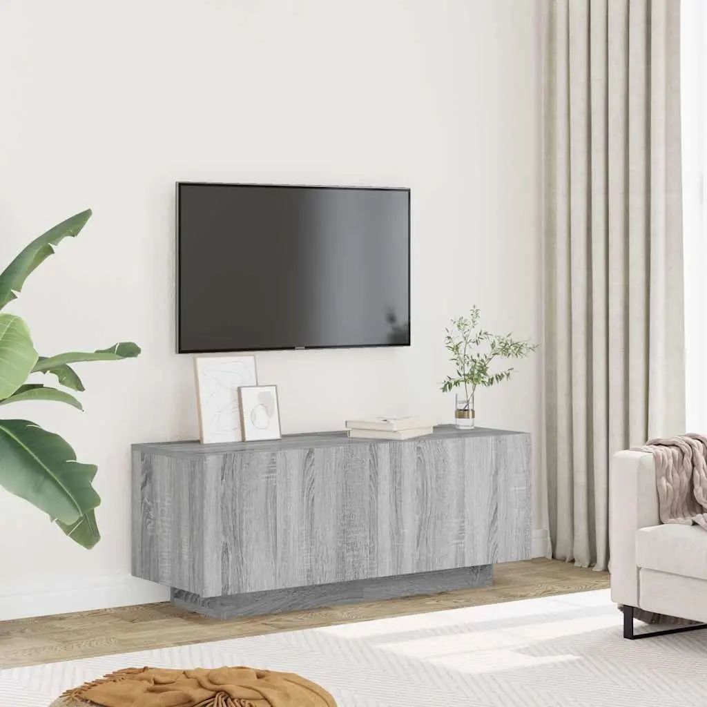 Grey Sonoma Engineered Wood TV Cabinet
