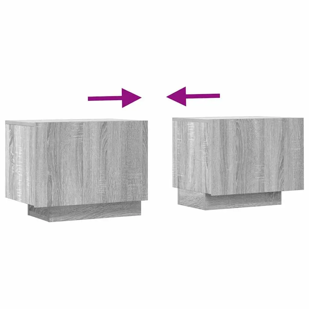 Grey Sonoma Engineered Wood TV Cabinet