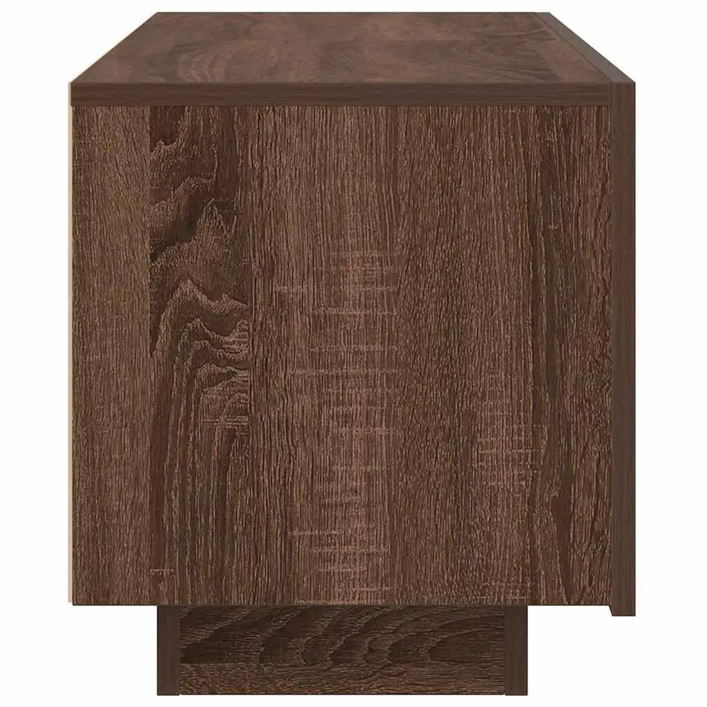 TV Cabinet Media Storage Unit 100x35x40 cm Brown Oak Engineered Wood