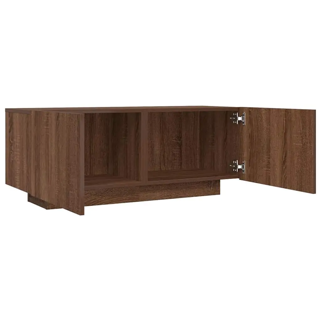 TV Cabinet Media Storage Unit 100x35x40 cm Brown Oak Engineered Wood