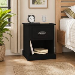 Reliable Black Bedside Cabinet for Practical Use