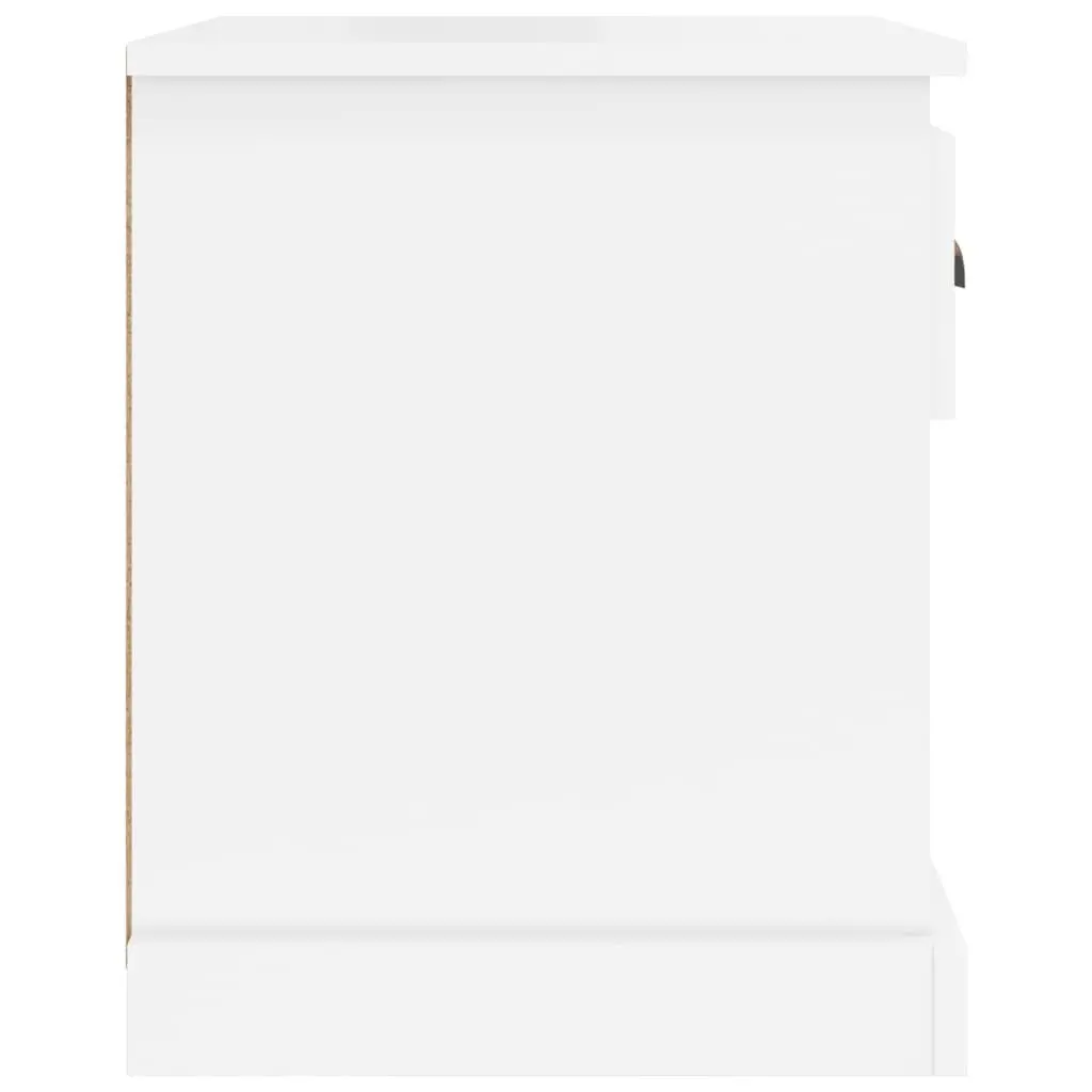 White Bedside Table 39x39x47.5cm for Essentials