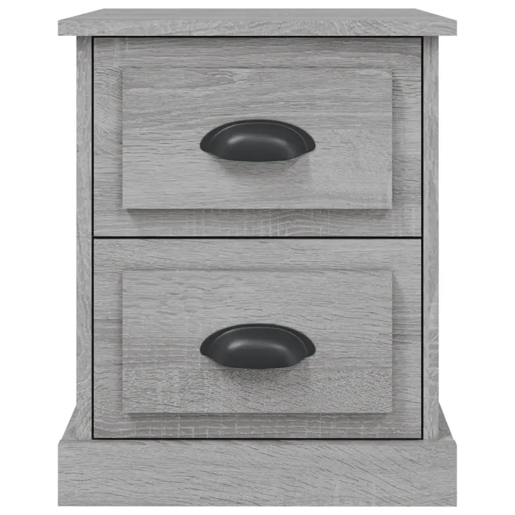 Grey Bedside Cabinet with Ample Storage