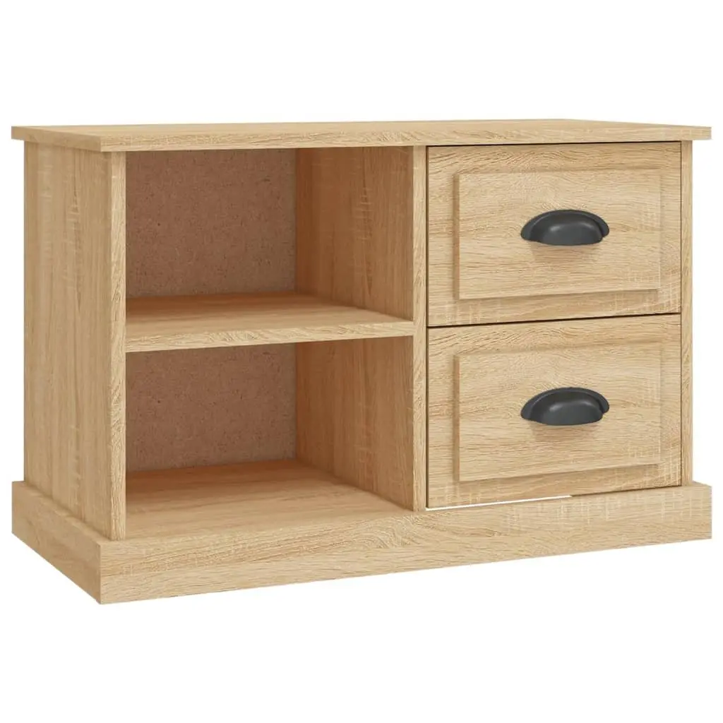 TV Cabinet Sonoma Oak Brown 73x35.5x47.5 cm Engineered Wood Storage Unit