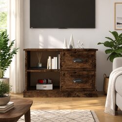 Affordable and Stylish Brown Smoked Oak TV Cabinet